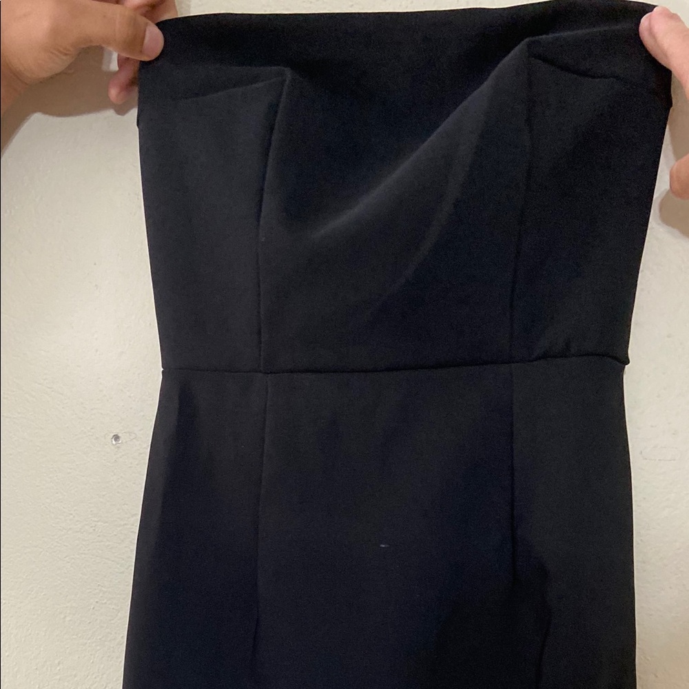 Blanc Noir strapless dress